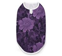 Chemise violette pour chien à séchage rapide et respirante pour animal domestique T-shirt doux et extensible sans manches pour chien S