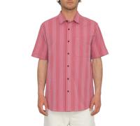 Chemise Volcom Newbar Stripe Washed Ruby Homme Rouge 2024 taille S