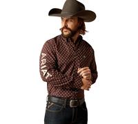 Chemise western ajustée manches longues Ariat Team Koen Marron S