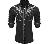 Chemise western décontractée pour homme - Impression 3D - Chemise de loisirs - Coupe ajustée - Chemise western - Tenue de campagne - Chemise d'affaires - Style cowboy - Chemise à manches longues