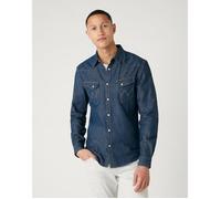 Wrangler Western Long Sleeve Shirt Bleu S Homme