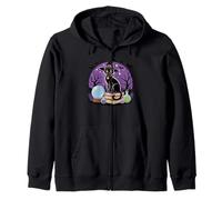 Chemise Witchy Cat Magic Books Halloween Potion Art Sweat à Capuche