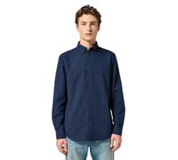 Wrangler Oxford Long Sleeve Shirt Bleu S Homme