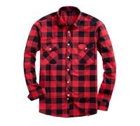 Chemises à Carreaux en Flanelle pour Hommes Chemises Décontractées à Boutons Manches Longues Chemise à Coupe Régulière Vérifiée Chemise Automne Hiver Chaud Surchemise Homme Chemise de Travail Veste