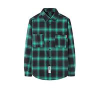 Chemises à Carreaux en Flanelle pour Hommes Chemises Décontractées à Boutons Manches Longues Chemise à Coupe Régulière Vérifiée Chemise Automne Hiver Chaud Surchemise Homme Chemise de Travail Veste
