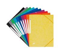 Chemises à élastique en carton au format A4 - Dos 2 à 3 cm - Oxford - assorties