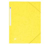 Chemises à élastique en carton au format A4 - Dos 2 à 3 cm - Oxford - jaune
