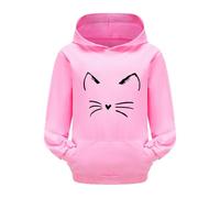 Chemises Boutonnées Surdimensionnées Pour Filles Avec Leggings et filles, imprimés de dessins animés, hauts pull, tenues enfants, survêtement Manteaux Fille Mode Grande Taille(Rose,6-7 Years)