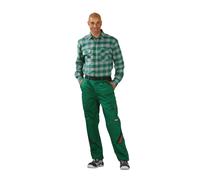 Chemises Chemise carrée 1/1 manche vert/zinc Taille 41/42