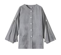 Chemises chirurgicales post-épaule pour hommes Chemises après une chirurgie de l'épaule Rétablissement Chemise à manches longues avec Entièrement ouverte Vêtements pour patients alités Dialyse Chimo