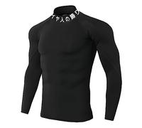 Chemises de compression à col haut pour homme | T-shirt de compression à col haut | Sports, fitness | Vegeta, Pride of the Saiyan en japonais, Noir , L