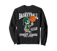 Chemises de Costume de Joueur de Squelette de Basket-Ball pour Enfants, garçons et Hommes Sweatshirt