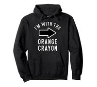 Chemises de Costume d'halloween pour Couples I'm with The Orange Crayon Sweat à Capuche