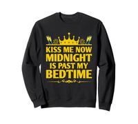 Chemises de Couple Kiss Me Now Midnight Happy New Year NYE Sweatshirt