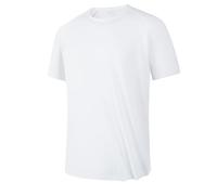 Chemises de course à pied pour homme à séchage rapide - Uni - Classique - Léger - Extensible - Respirant - Évacuation de l'humidité - Chemises de sport et de randonnée, Blanc 01, S