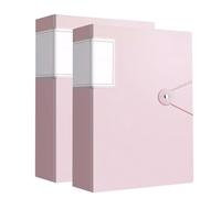 Chemises de présentation A4, A4 Display Book Portfolio Binder 40 Pockets Pack Of 2 Multicolor(Pink)