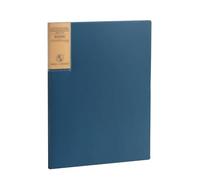 Chemises de présentation A4, Classeur de présentation A4 à 100 pochettes, organiseur documents multicolore(Blue)