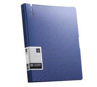 Chemises de présentation A4, pochettes, livre de présentation, documents de rangement, dossier de projet individuel, 80 pages/rouge(Blue)