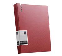 Chemises de présentation A4, pochettes, livre de présentation, documents de rangement, dossier de projet individuel, 80 pages/rouge(Red)