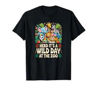 Chemises de Professeur de Zoo Herd is A Wild Day at The Zoo T-Shirt
