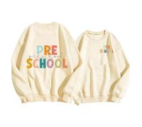 Chemises de professeur d'hiver d'automne 2026 pour femmes : chemise du premier jour d'école tenue de rentrée scolaire pour enseignant, t-shirt graphique, beige, S