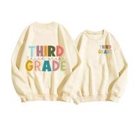 Chemises de professeur d'hiver d'automne 2026 pour femmes : chemise du premier jour d'école tenue de rentrée scolaire pour enseignant, t-shirt graphique, beige, M