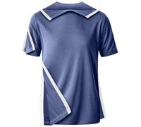 Chemises de récupération Post-Chirurgie d'épaule Unisexe T-Shirt de récupération pour Homme et Femme, Noir foncé, Taille L