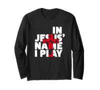 Chemises de Sport chrétiennes d'athlète - in Jesus Name I Play Shirt Manche Longue