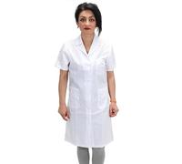 Chemises de Travail Femme Entreprises de Nettoyage Travailleur Ménage Serveuse AI Plans, Blanc, XXL
