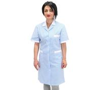 Chemises de Travail Femme Entreprises de Nettoyage Travailleur Ménage Serveuse AI Plans, Rayures bleues, Medium