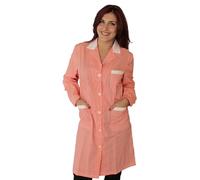 Chemises de travail pour femmes, manches longues,Entreprises de nettoyage,Travailleurs,Ménage,Serveuse aux étages Colf, Rayé rouge, Medium