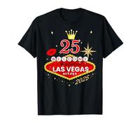 Chemises de voyage pour filles de Las Vegas 2025 C'est mon équipe de 25e anniversaire T-Shirt