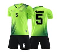 Chemises D'entraînement de Football pour Garçons, T-Shirts de Football Personnalisée avec Numéro de Nom, Maillot de Sport Respirant Cadeau pour Hommes Garçons