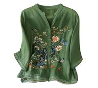 Chemises d'été basiques à manches courtes, grande taille, élégantes et confortables, en coton et lin, à la mode, pour bureau, chemise décontractée, travail, mariage, fête, vert, XXXL