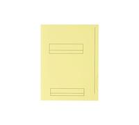 Oxford Chemises dossier Fast 2 rabats 24 x 32 cm jaune pastel – Paquet de 50