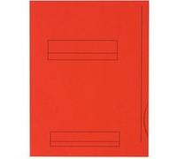 Hamelin 48696 Chemise Fast Imprimée 240 x 315 mm 2 Rabats Encoche Latérale Emplacement Carte Visite Lot de 50 Rouge