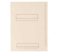 Chemises dossier 2 rabats Oxford 24 x 32 cm blanc crème - Paquet de 50