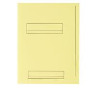 Oxford Chemises dossier Fast 2 rabats 24 x 32 cm jaune pastel – Paquet de 50