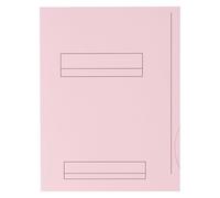 Chemises dossier 2 rabats Oxford 24 x 32 cm rose pastel - Paquet de 50