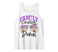 Chemises Family Vacay Squad Trip Shirts Vacances en Famille Dubaï 2025 Débardeur