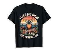 Chemises Funny Bugs J'aime Les Gros Insectes et Je ne Peux Pas mentir T-Shirt Graphique avec Valeur