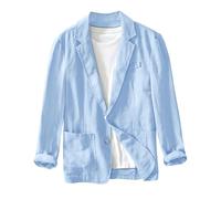 Chemises habillées pour homme boutonnées décontractées 2024 Business Mode printemps et été décontracté à manches longues Revers Couleur unie Chemise à double poches Chemise en lin Chemises pour homme