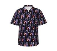 Chemises hawaïennes Classiques à imprimé Reggae pour Hommes, Style Plage Tropicale, décontractées, boutonnées et à Manches Courtes