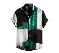 Chemises hawaïennes décontractées pour homme à manches courtes pour croisière, été, tropical, chemise boutonnée, palmier hawaïen, caraïbes, revers graphique amusant et tendance, revers graphique