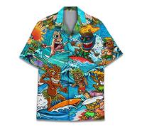 Chemises hawaïennes drôles de chevaux pour hommes et femmes, amour pour les courses de chevaux, hawaïennes d'été à manches courtes, décontractées, coupe décontractée, boutonnée, S