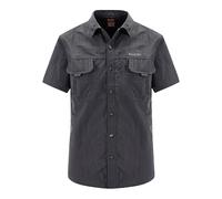 Chemises Homme Manche Courte Col Montant Chemise De Travail Cargo Homme Multi-Poches Boutonnée Couleur Pure Chemisette Fonction Extérieur Séchage Rapide Respirante Casual Tendance Ample Leger Shirt