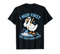 Chemises I Mop First Ask Questions Later School Custodian Shirts T-Shirt