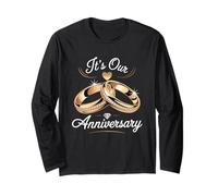 Chemises « It's Our Anniversary » pour Les Couples mariés, Mari, épouse Manche Longue