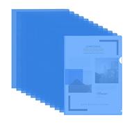 Chemises Plastique,30 Pcs Dossier Pochette A4 Pochette Document Transparent Plastique Sous Chemise pour Ranger et Classer Papiers, Documents, etc