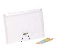 Chemises plastiques - GENERAL OFFICE - Transparent - 4 pièces - 24 5 x 32 cm - Élastiques